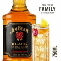 JIM BEAM BLACK BOURBON 750 cc