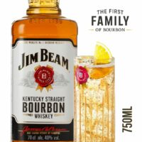 JIM BEAM WHITE BOURBON 750 ML